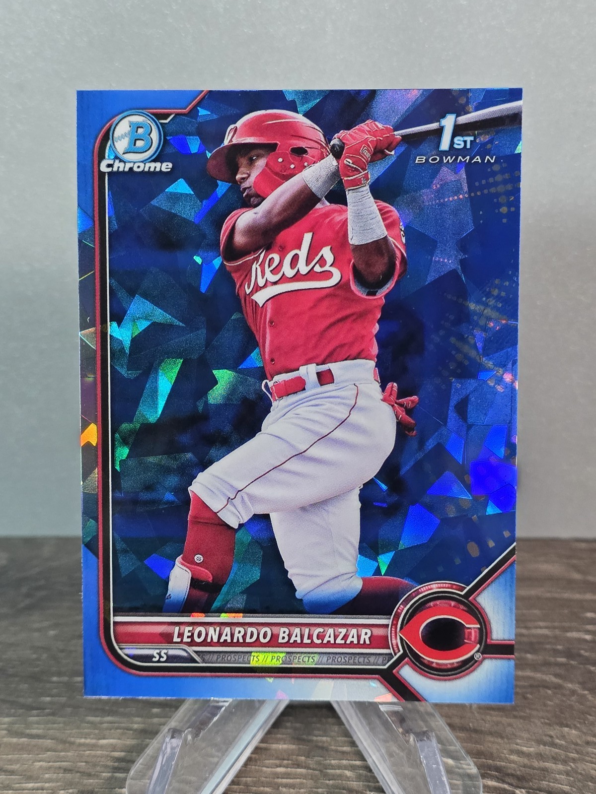 2022 Bowman Chrome Sapphire Edition #BCP-179 Leonardo Balcazar Prospects Reds