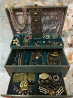 Vintage Antique Estate Costume Jewelry Lot Retro MCM Gold Silver Tone Earrings