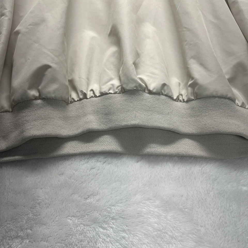 Cortavientos Cutter & Buck Off White Naval Meade Ky Campo de Golf Preppy De Colección Foto 4 de 4