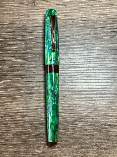 Opus 88 Demonstrator Fountain Pen in Minty Light Blue - Stub