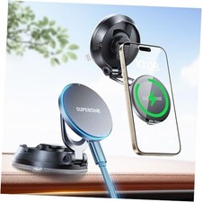 for MagSafe Car Mount Charger, 15W Fast Charging Magnetic Wireless Car