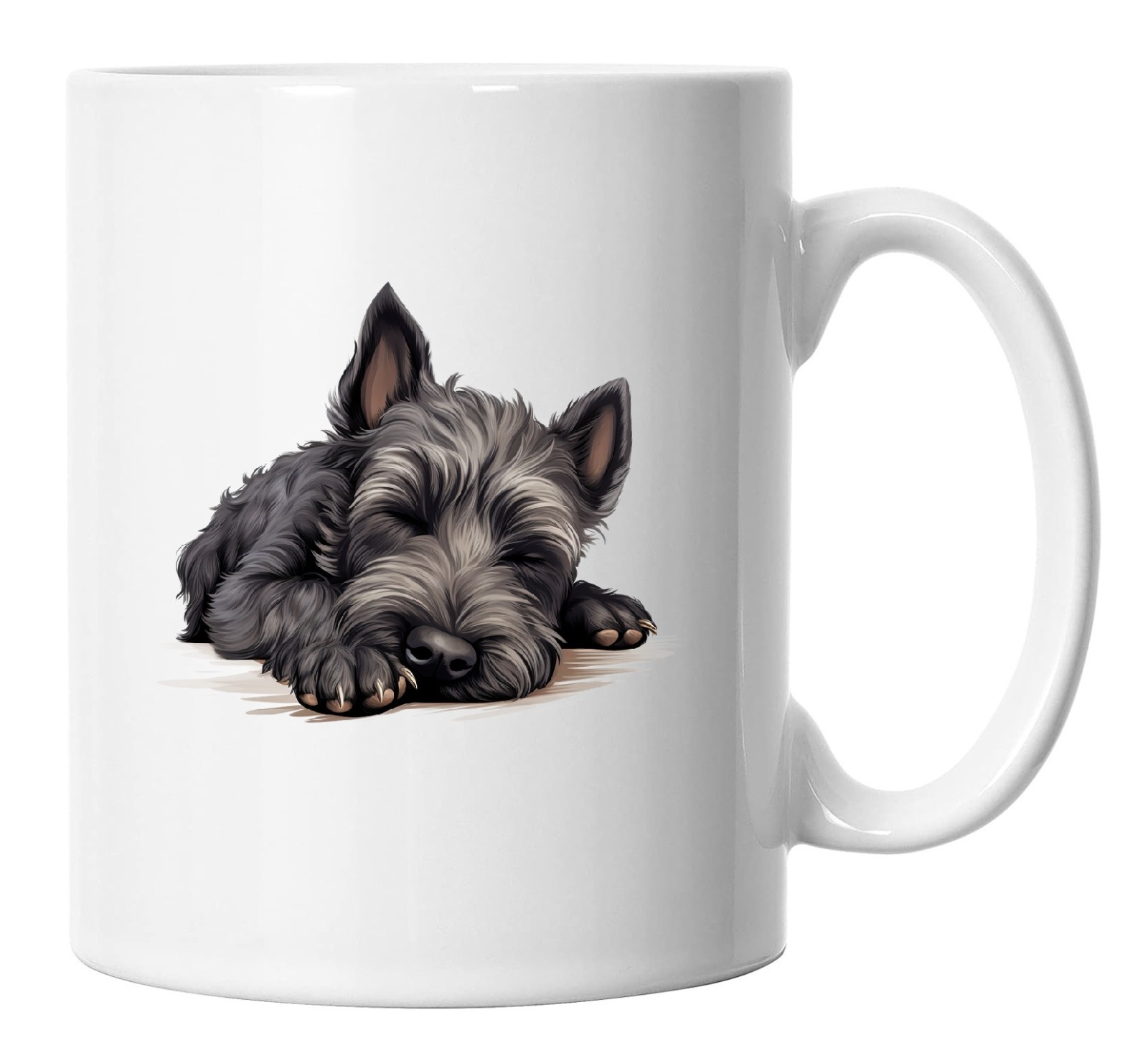 Scottish Terrier Mug Sleeping Laying Down, Scottish Terrier Dog Lover Gift