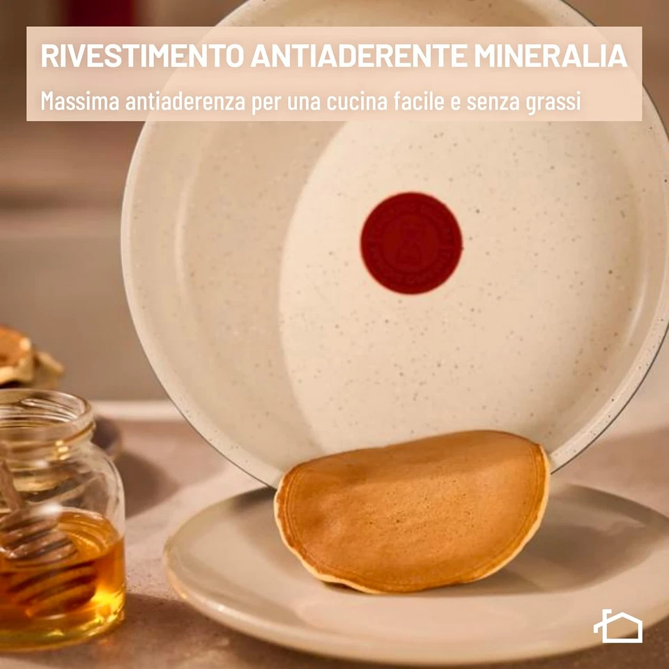 Ingenio Pastel, Set Di Padelle Antiaderenti 4 Pezzi Con Manico Rimovibile, Compa - Immagine 4 di 4