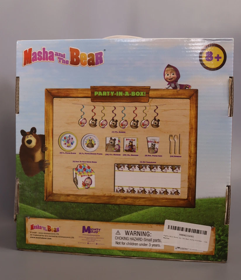 Mighty Mojo Masha and The Bear Party-In-A-Box - Complete Decorating Kit - Image 2 of 4