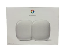 GOOGLE NEST 2-PACK Wifi Pro Wi-Fi 6E Fast Speed Router Mesh System Snow - SEALED