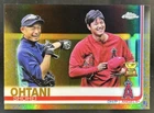 2019 Topps Chrome Shohei Ohtani Ichiro Gold Refractor Image Variation #27/50