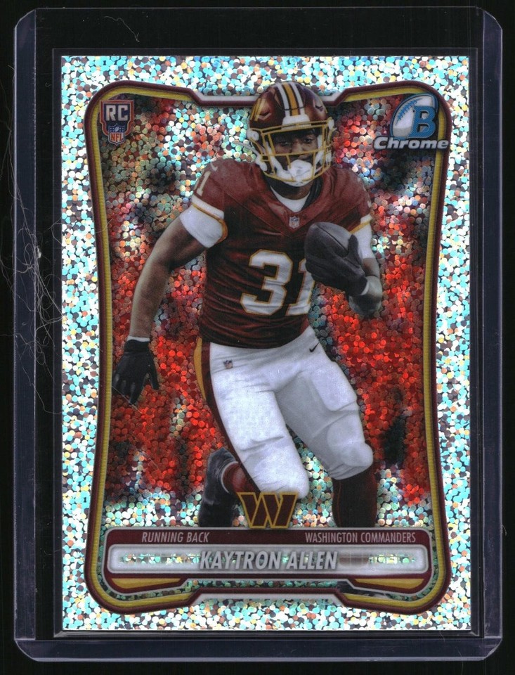 2026 Bowman Chrome Kaytron Allen Speckle Refractor #BCV-115 Kaytron Allen Speckle Refractor RC #BCV-115 Commanders