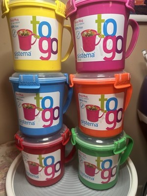 SISTEMA TO GO SOUP MUG - Apple Green - 22.1 oz - NEW