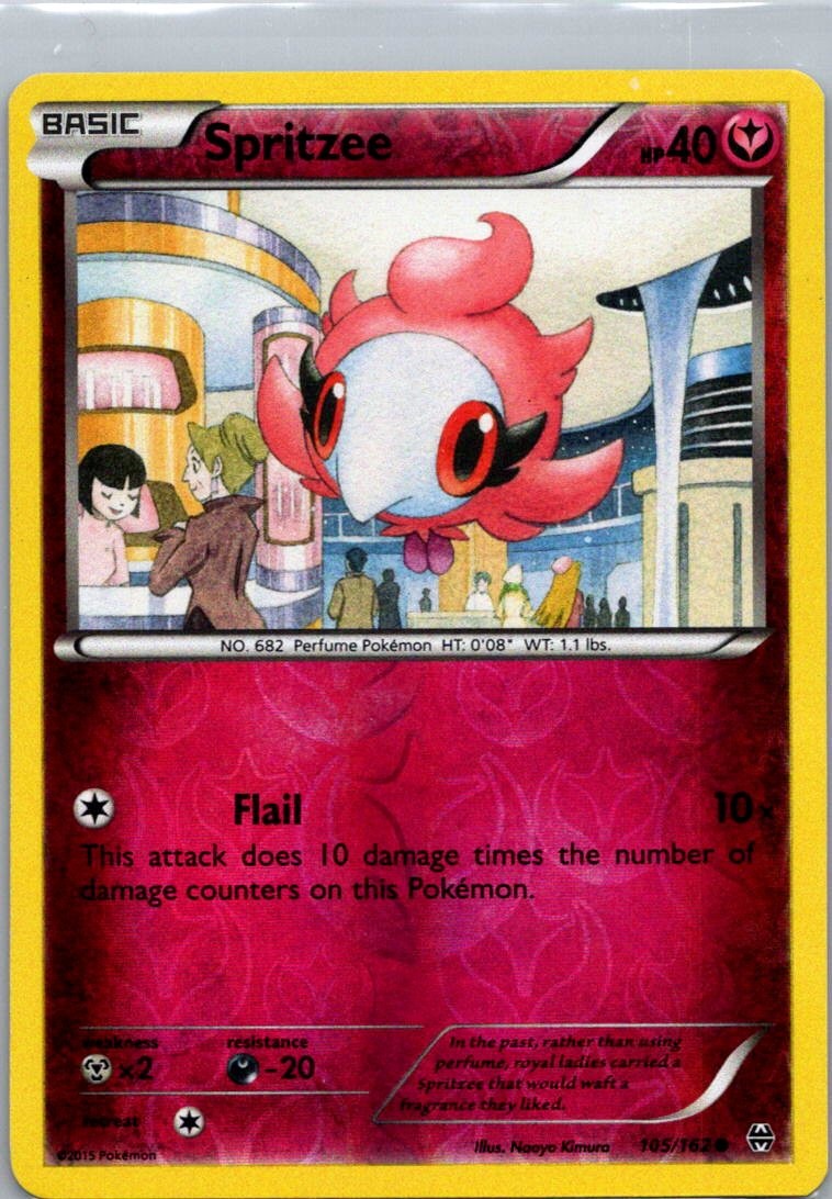 Pokemon TCG Spritzee 105/162 BREAKthrough Reverse LP