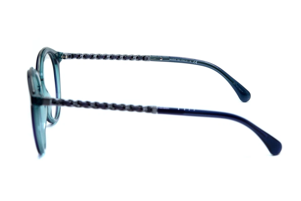 CHANEL 3349-Q c.1576 Clear top Shot Violet Green size 51/19/140 Italy Eyeglasses - Изображение 4 из 4