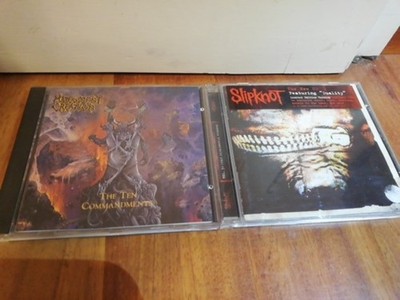 Malevolent Creation The Ten Commandments Cd 1st Press 1991 + Slipknot Vol 3 Cd