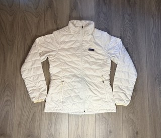Chaqueta de Jersey de Plumas Patagonia Girls XXL (16 18) Acolchado Blanco Aislante 68232