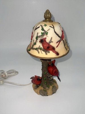 Cardinals Sitting On Tree Limb, Home Decor Lamp, Cardinals Lamp, Cardinal Decor