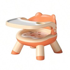 Portable Baby Floor Seat Toddler Dining Feeding Chair w/ Detachable Play Tray