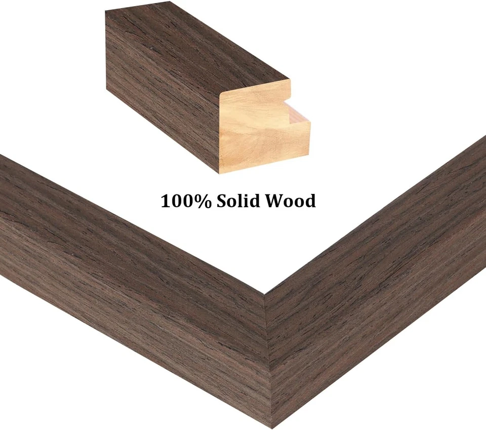 Elegant Rustic Picture Frame Set of 4, 8x10 with Matted Options for Home Decor - Image 4 of 4