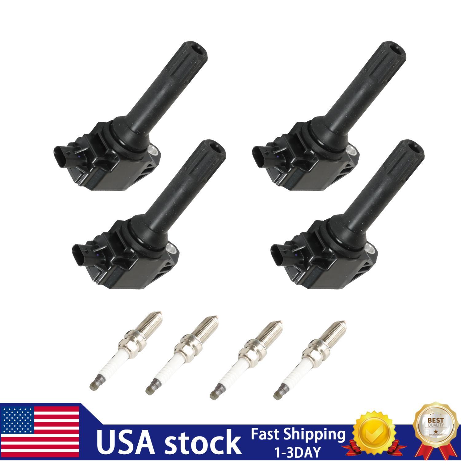 4pcs Ignition Coils+4pcs Iridium Spark Plug for 13-14 Subaru Outback UF724+93501