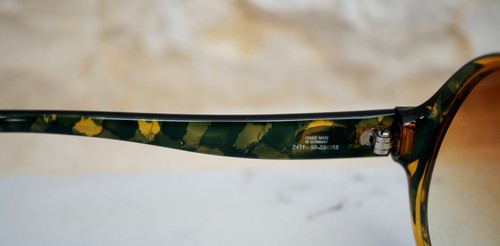 Vintage CHRISTIAN DIOR Optyl Sunglasses 2411 50 Honey Green Tortoise Oversized - Picture 9 of 10