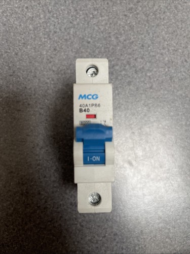 MCG MCB 40 AMP einpoliger Schutzschalter Typ B 40A B40 SP640B 40A1PB6 Leitungsschutzschalter - Bild 2 von 6