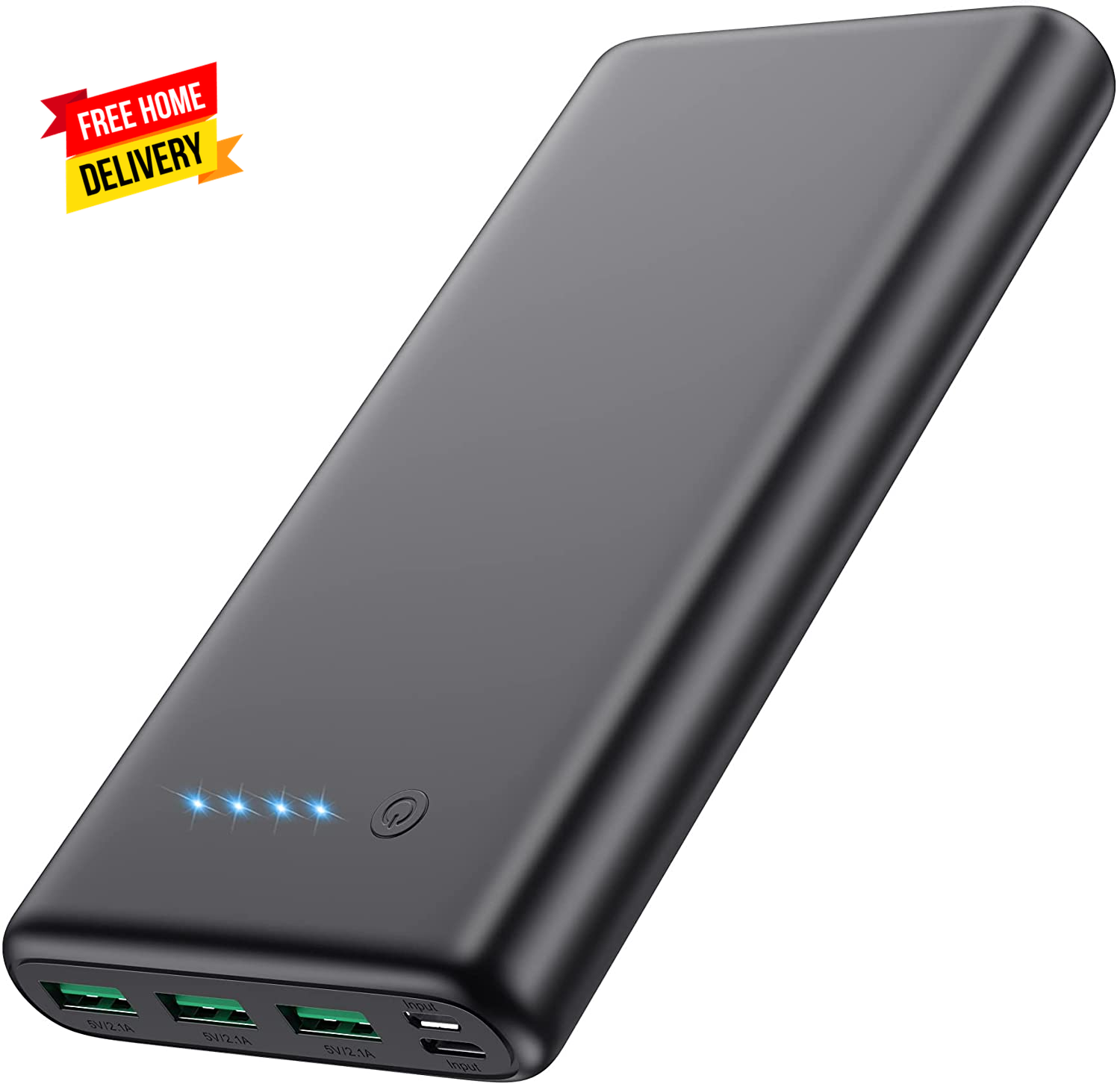 High-Capacity 36800mAh Portable Charger with 4 Outputs & Fast Dual Input Power Bank  -image