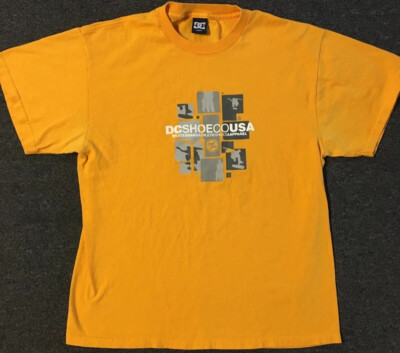 Vtg DC Shoes Faded Shirt M DCSHOECOUSA Skate Es Droors Dub Kalis 90s Y2K Grunge