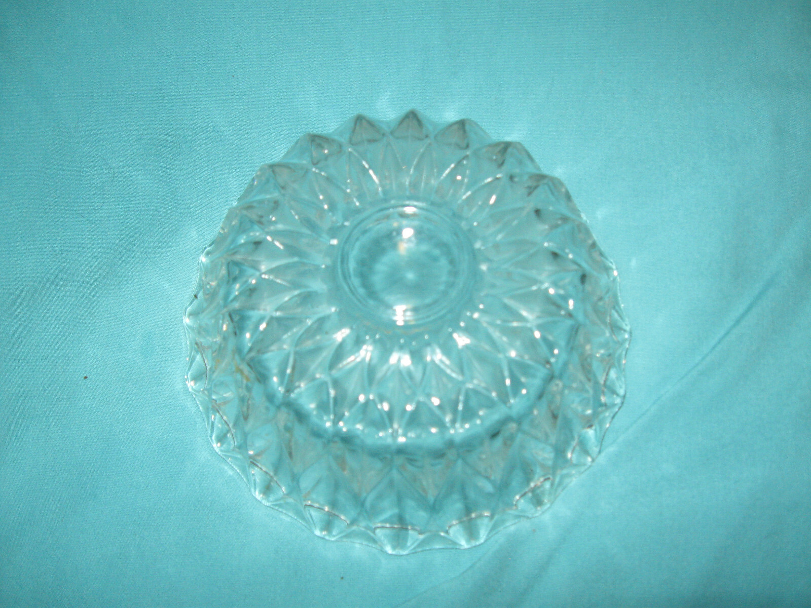 4 1/2" Crystal Cut Round Glass Bowl Dish eBay