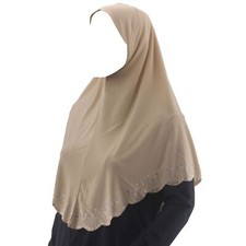 Large Headscarf Hijab Muslim Women One Piece Amira Turban Wrap Shawl Instant Hat