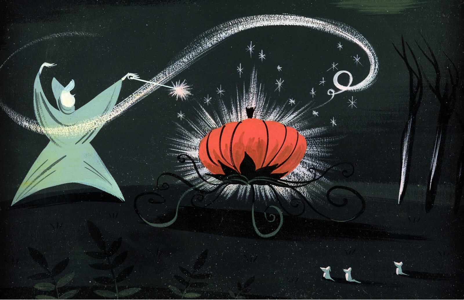 Mary Blair Disney Cinderella Fairy Godmother Pumpkin Coach NON GLOSSY Poster