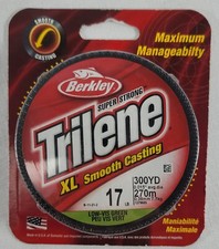 Berkley Trilene XL Monofilament Smooth Casting Fishing Line 17Lb 300 Yd .015 Dia