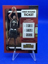 2021-22 Panini Contenders First Round Ticket #22 Kawhi Leonard 115/249