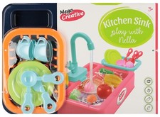 5905523680508 Zestaw kuchenny Nella zlew granatowy plus akcesoria MEGA CREATIVE 