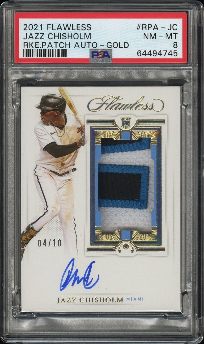 Jazz Chisholm 2021 Panini Flawless RPA Gold 04/10 Auto #RPA