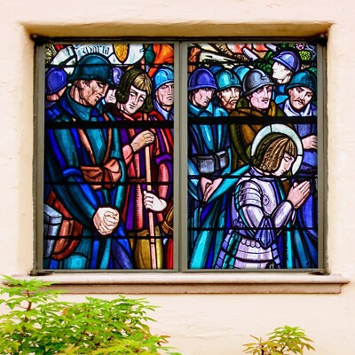 3D Crowd A308 Window Film Print Sticker Cling Stained Glass UV Sinsin