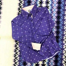 38248 Royal Highness Girls' Microfiber Children Horse Show Shirt Purple NEW