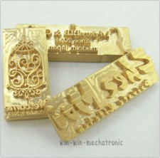 Custom Made Design Your Logo Leather Seal Wood Stamp Branding Iron Carving Mold