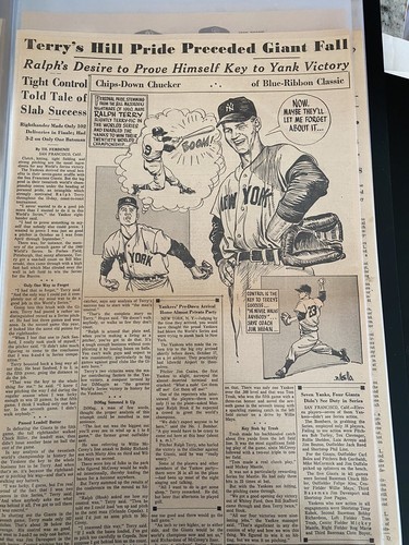 1962 Sporting News World Series Clipping Album. Yankees VS. Giants. Mint - Picture 11 of 24