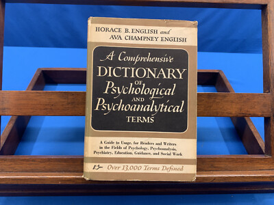 Comprehensive Dictionary of Psychological and Psychoanalytical Terms- H. English
