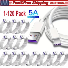 USB C Type C Fast Data Charging Cable For LG Phones Tablets Android Wholesale