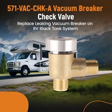 Upgraded Brass Vacuum Breaker Check Valve Replace for RV/Camper/travel trailer