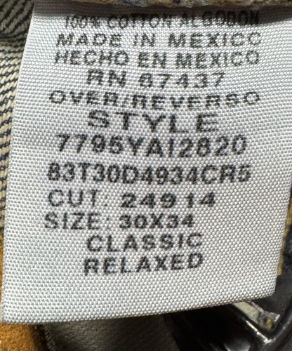 POLO RALPH LAUREN Relaxed Jeans Straight Leg Leather Patch Men's 30 x 34 NWT New - Picture 12 of 13