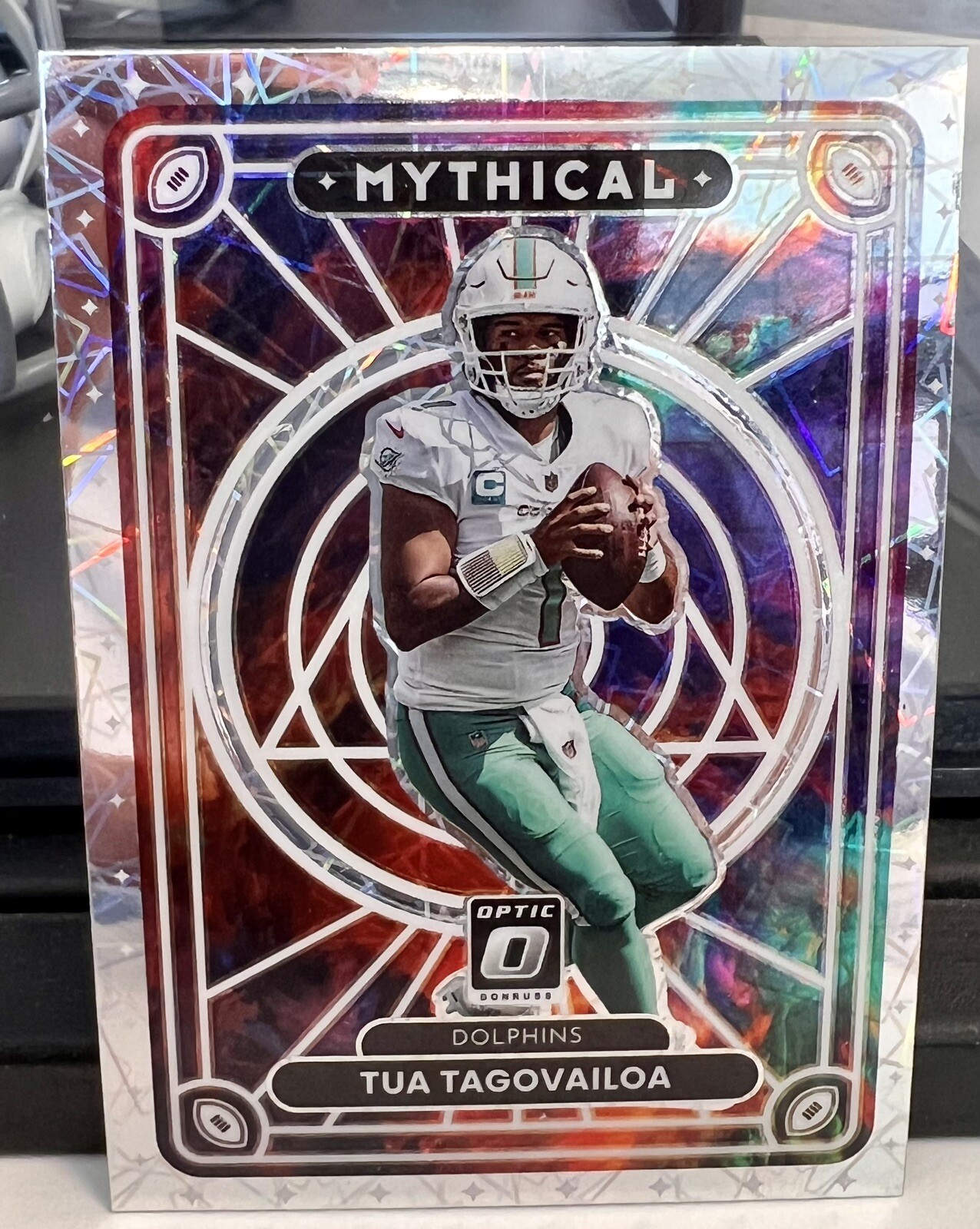 2022 DONRUSS OPTIC TUA TAGOVAILOA MYTHICAL  CASE HIT SSP! DOLPHINS.