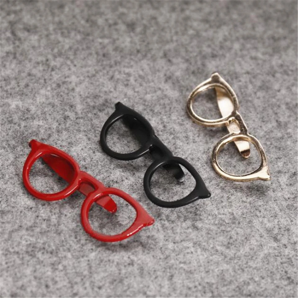 2pcs Fashion Glasses Shape Tie Clip Bar Necktie Pin Clamp Mens Accessories Party - Image 2 of 4