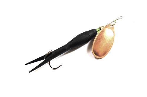 3 Black Flying C Spinners Salmon Trout Bass Steelhead Walleye Pike Perch Lures - 第 3/5 張圖片