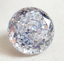 AAA 50 Ct Precious Combodian Natural White Zircon Round Cut Loose Gemstone