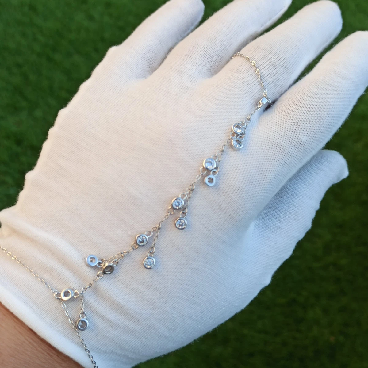 Sterling silver slave bracelets with ring deals