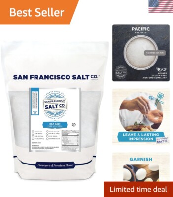 Bulk Pacific Ocean Sea Salt, 5 lbs - Enhance Flavor & Create Bath Salts