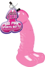 Dicky Chug Sports Bottle 20oz Pink - Bachelorette Party Favors Novelty Gift