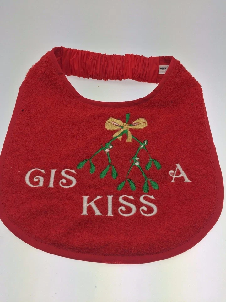 KISS MY COLLAR PERRO GRANDE TERRANOVA, SAN BERNARDO, BABA DE NAVIDAD BABERO BABERO GIS UN BESO