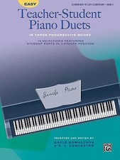 Easy Teacher-Student Piano Duets in Three Progressive Books, Bk 2: 16 Selection