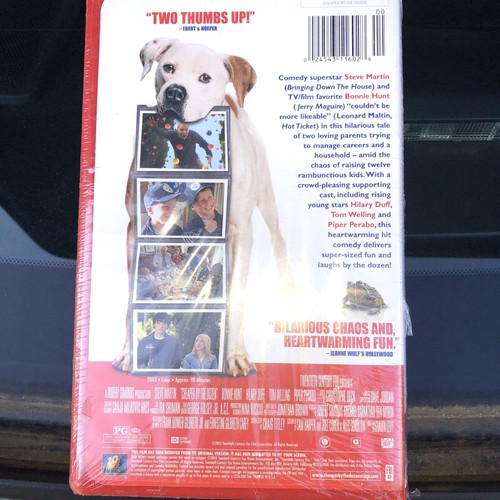 Rare CHEAPER BY THE DOZEN VHS BRAND NEW VIDEO CLAMSHELL  - Picture 2 of 3