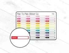 1135~~Weight Trackers Planner Stickers.